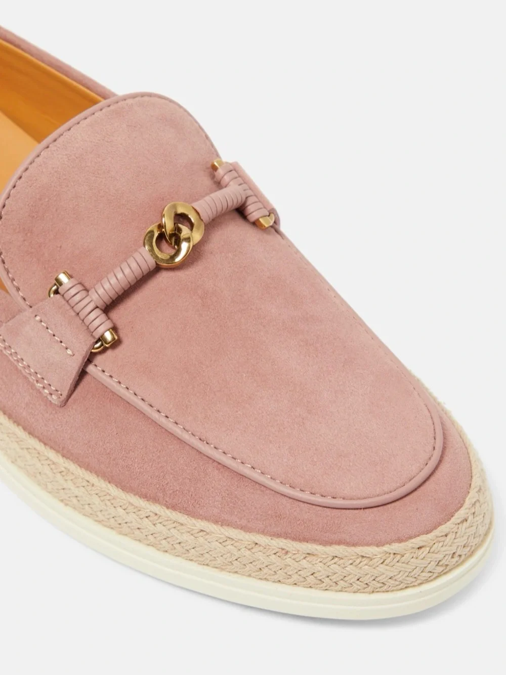 Tod's Pink Suede Loafers